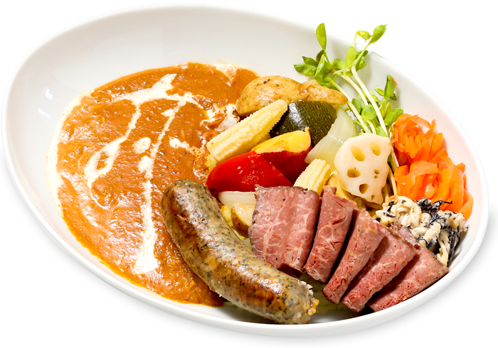 ベビーダカレー工場 ベビーダの看板メニュー 野菜の水分カレー がおすすめです